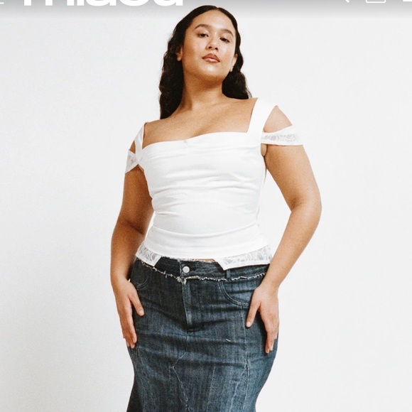 NWT Miaou Renata Corset Top in White size S - Picture 5 of 8